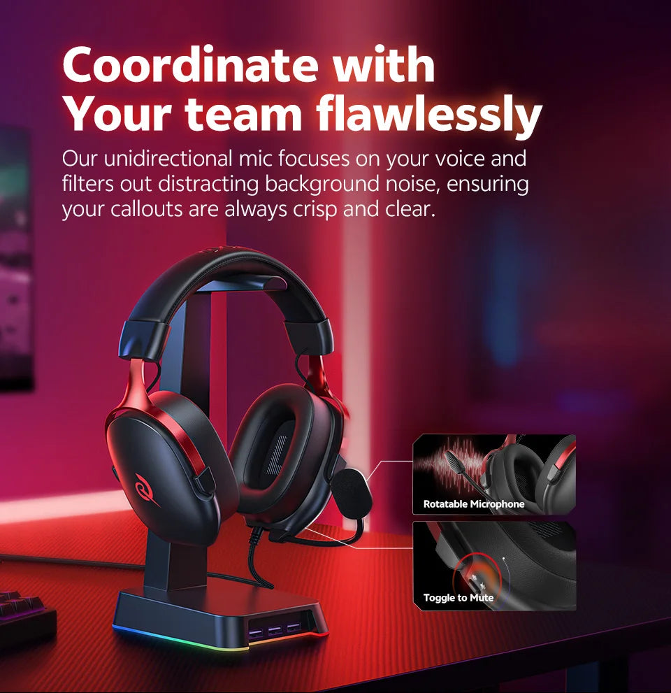 QCY VN200 Pro Bedrade Gaming Headset met 7.1 Geluid & Microfoon