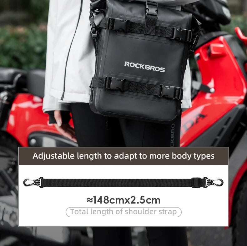 Motorcycle Saddle Bag 5L Waterproof Crash Bar Storage Pack