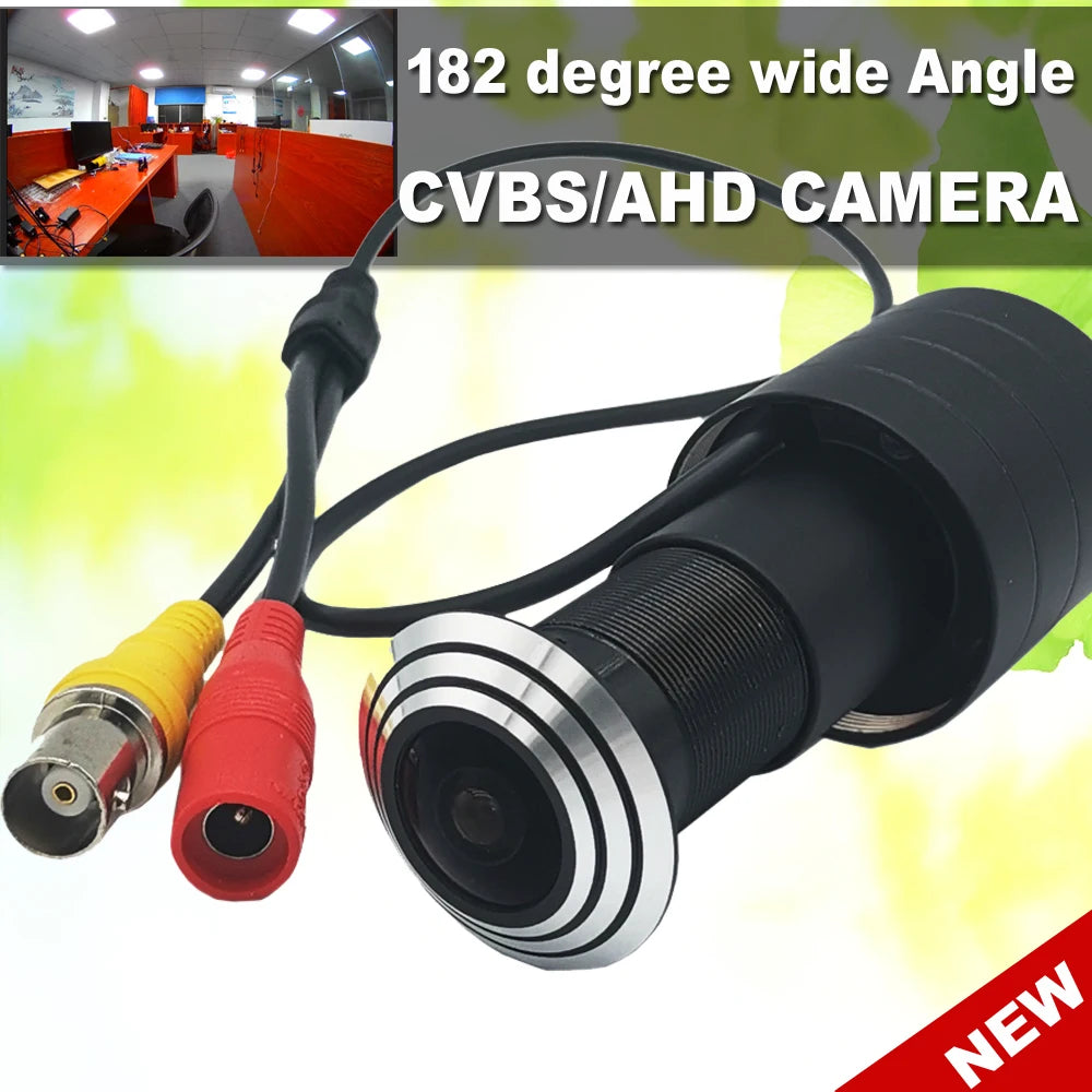 Analog AHD Door Peephole Camera 2MP 1080P 182°