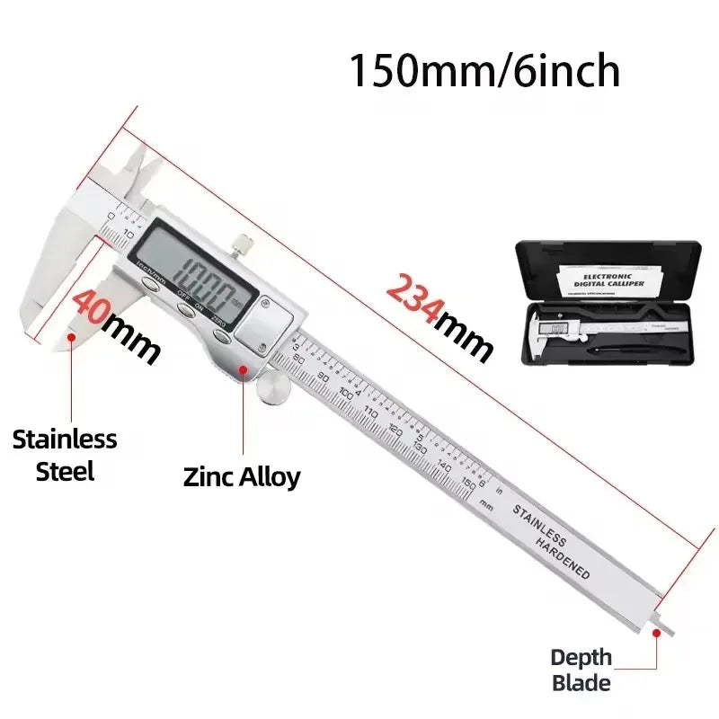 150 mm Stainless-Steel Digital Caliper
