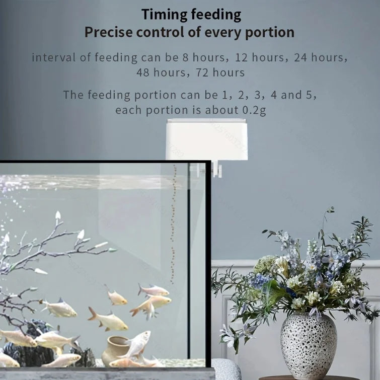 Automatic Fish Feeder, Button and WiFi Versions