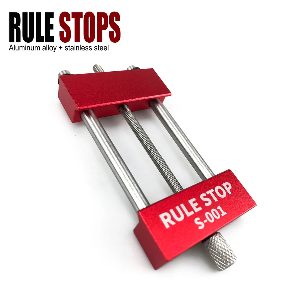 Steel-Ruler Positioning Stop Block