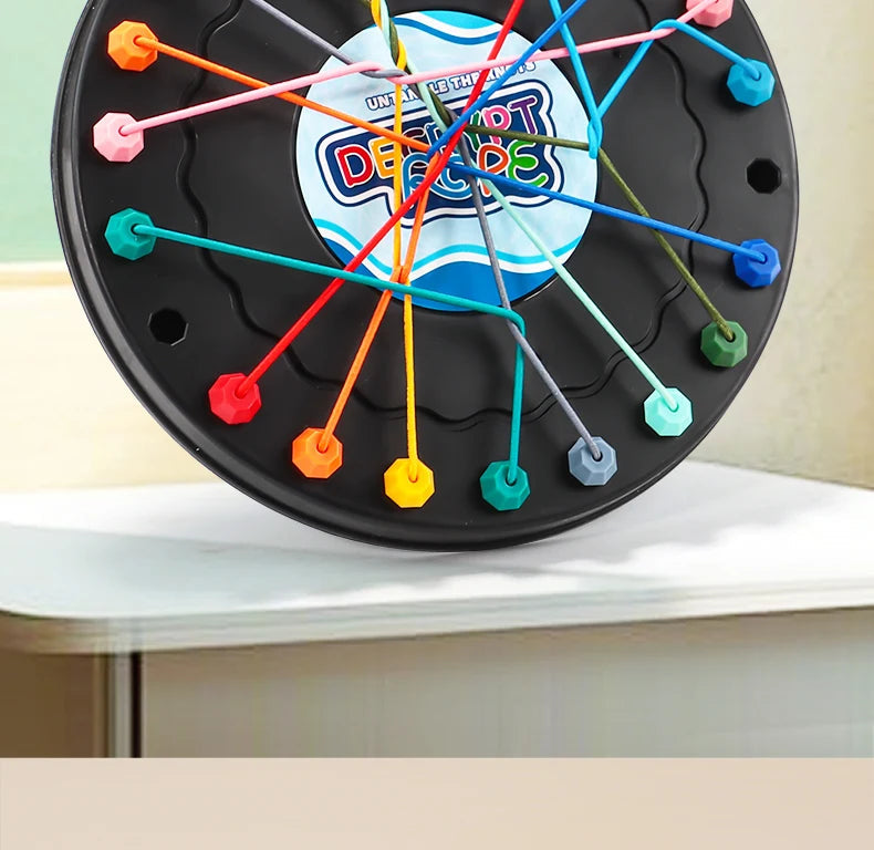 2025 New Rope Breaking Battle Challenge Puzzle Toy Knot Toy Children's Rope Decoding Game Logic Training 