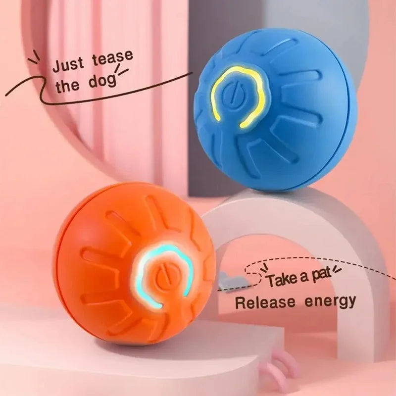 Dog Toy Ball Automatic Moving Bouncing Rolling Ball USB Smart puppy Interactive Dog Chew Toy Ball 