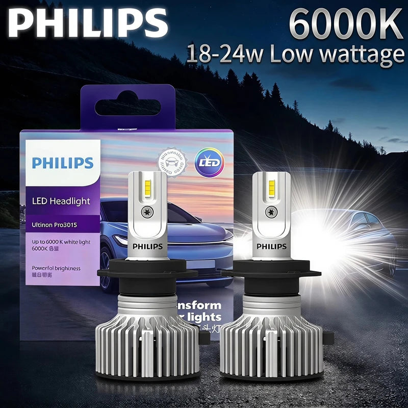 Philips LED H1 H3 H4 H7 H11 Ultinon Pro3101 12V/24V 6000K jasný biely HB3 9005 HB4 9006 HIR2 9012 auto svetlá LED lampy