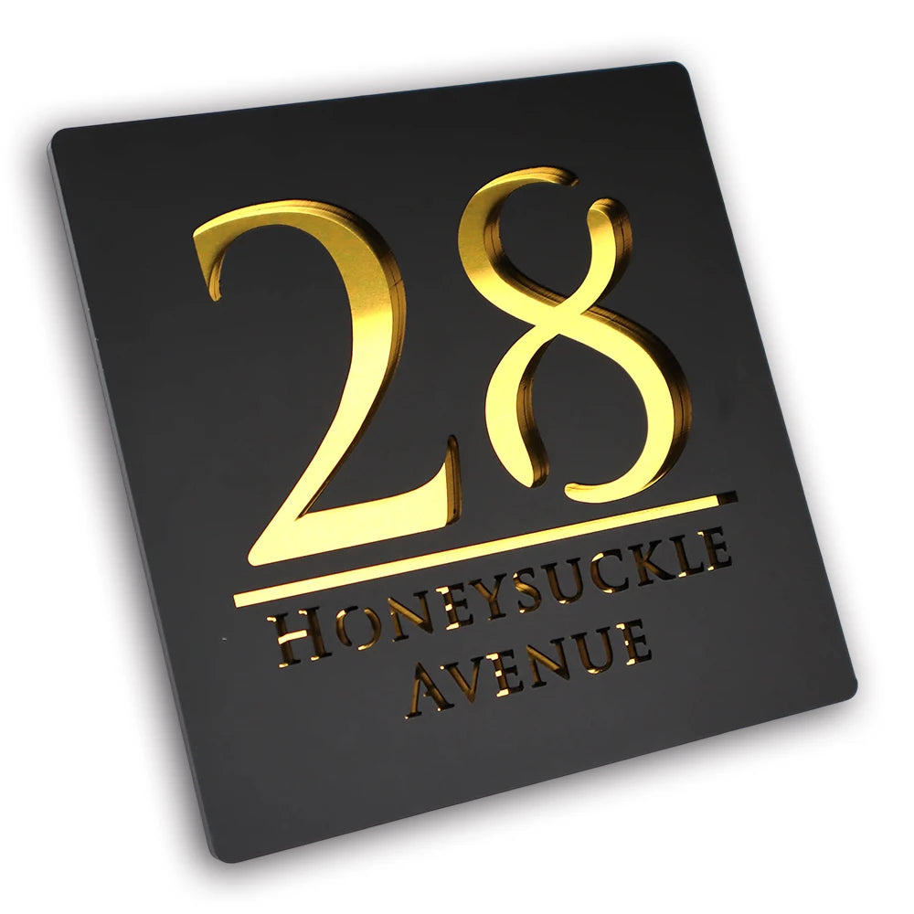 Targa personalizzata con numero civico in acrilico