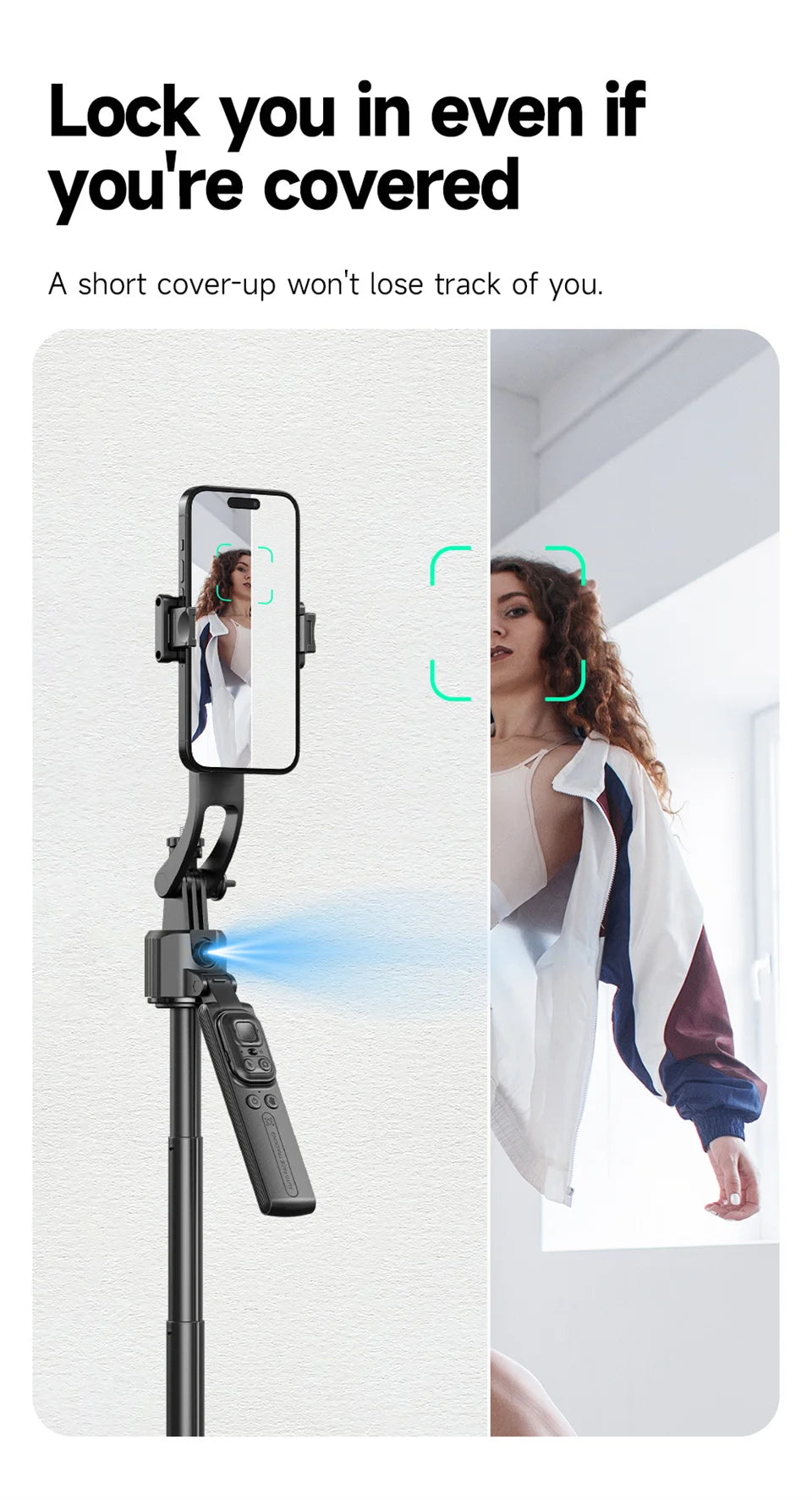 C17 sledovací stativ na telefon a držák na selfie