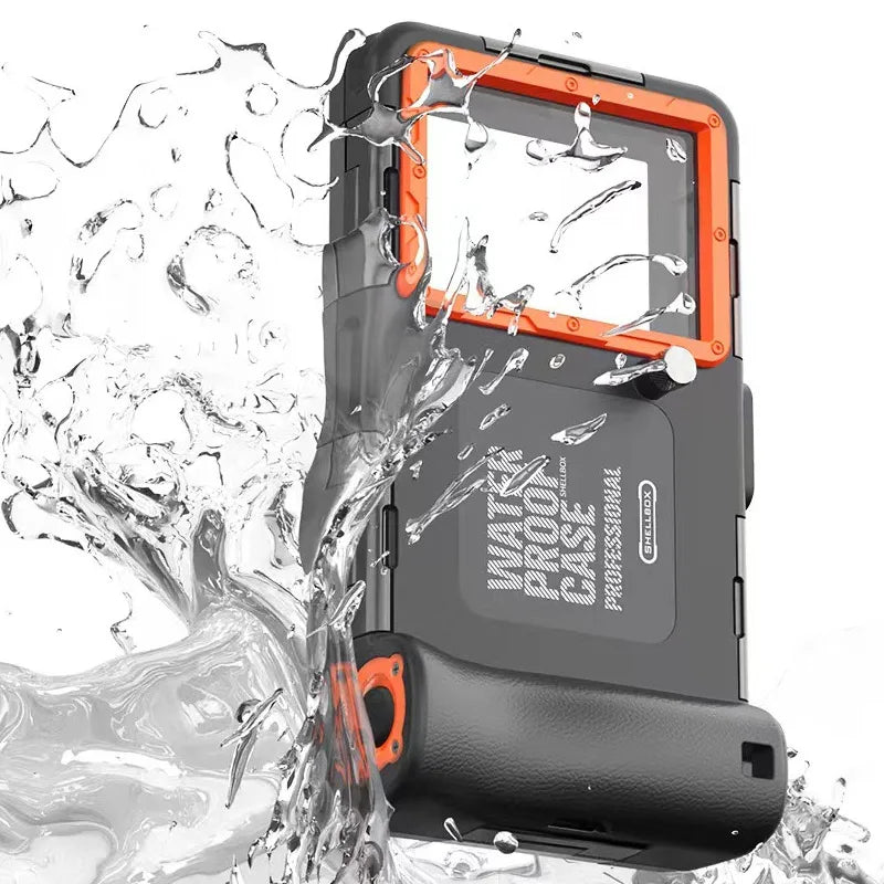 Waterproof Phone Case Holsters & 15m Diving 50ft Swimming Premium Protective Housing & Lanyard For iPhone Samsung 6.8" Phone 