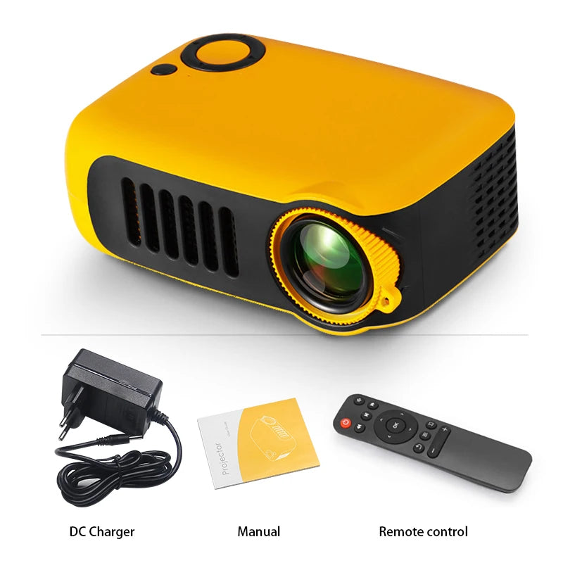 MINI Projector Portable 3D LED Video Projectors Home Cinema Theater Game Laser Beamer Smart TV BOX 1080P 4K Via HD Port A2000 