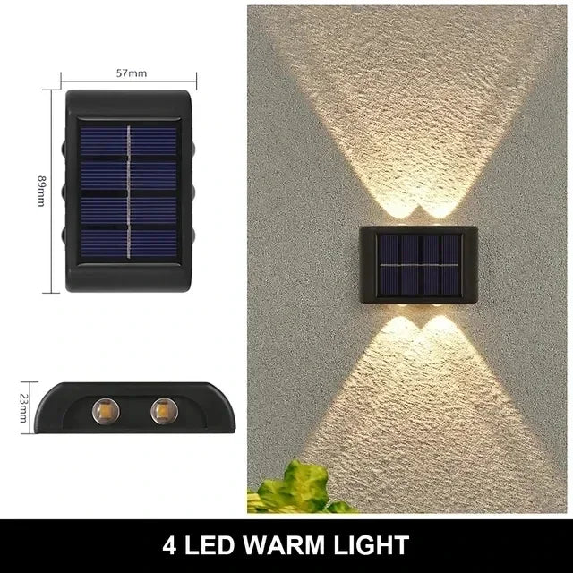 Solar Up-and-Down Wall Light - LED Options