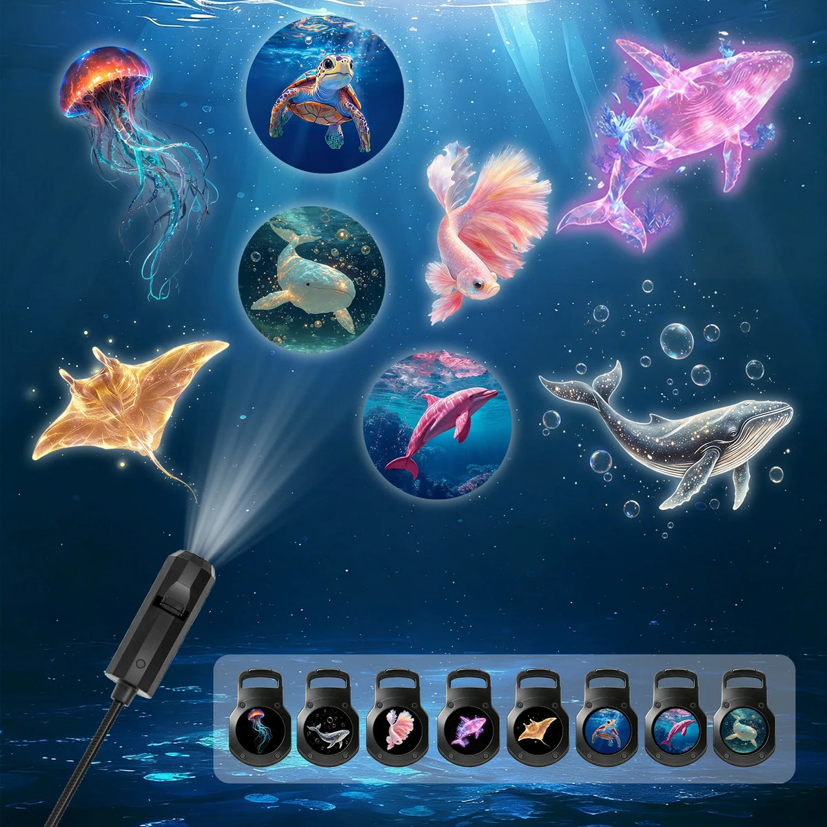 USB Marine-Themed Projection Light
