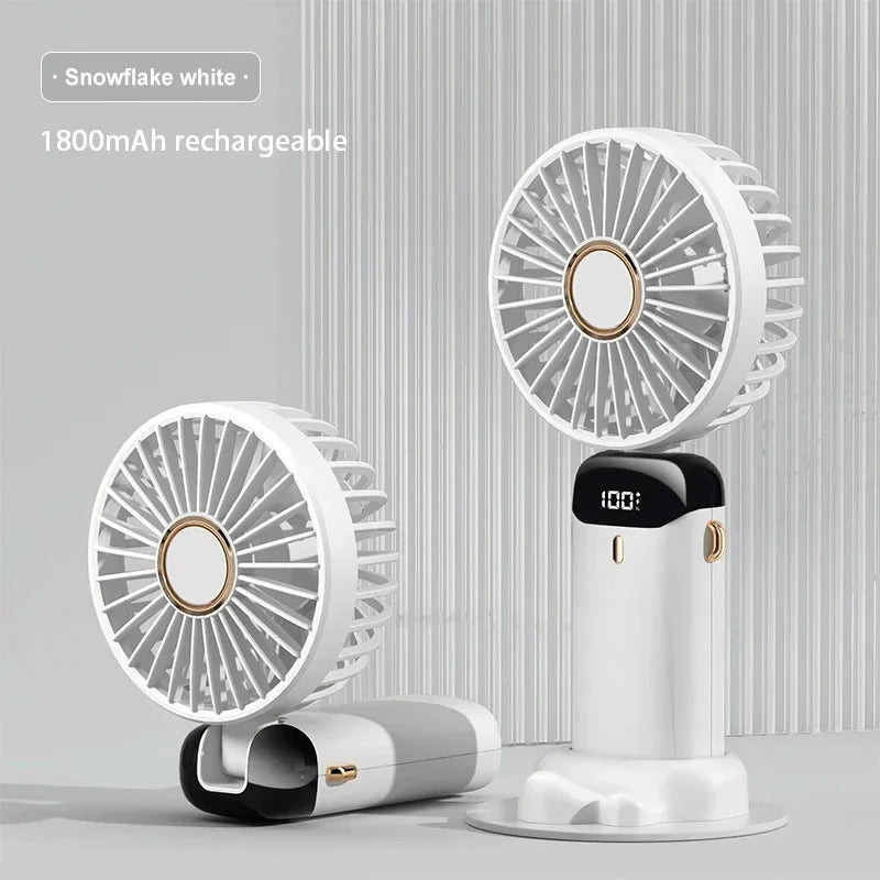 Punjivi mini ventilator s pet brzina i zaslonom