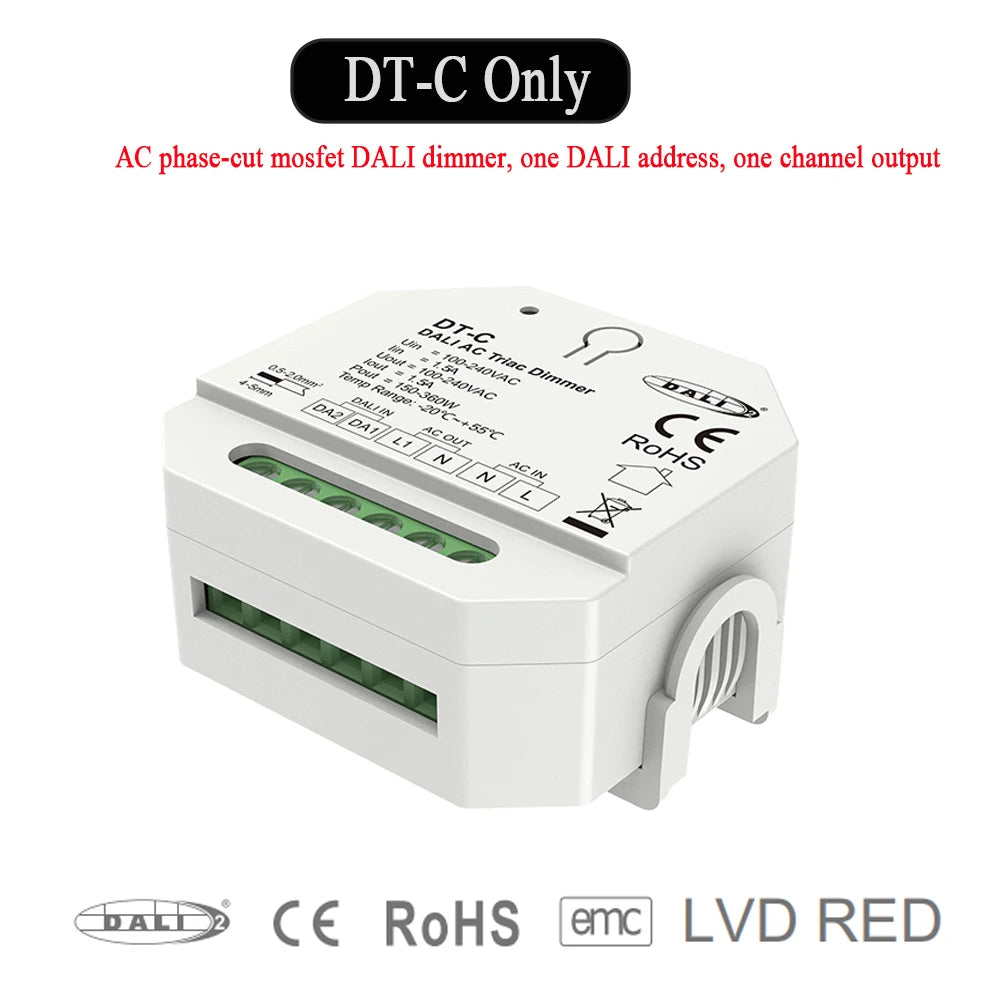 DT-C DALI AC fase-kapacitetsdimmer