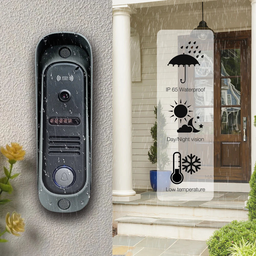 1080P Video intercom  System DoorPhone for Home  TUYA Wireless WiFi Smart with  Infrared night vision doorbell Motion detection Spy-shop.com