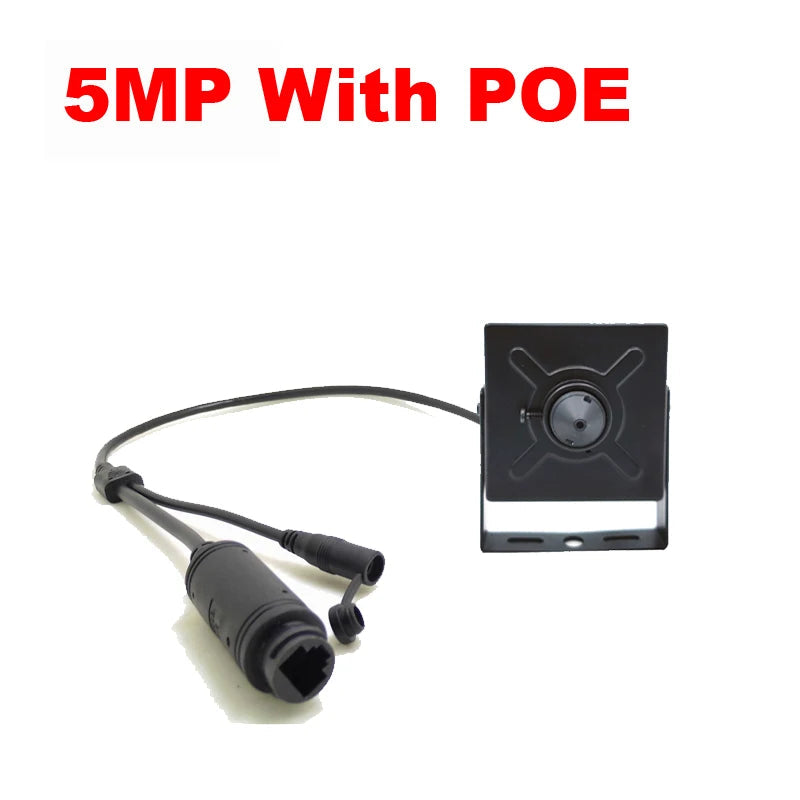 JIENUO 5MP Mini IP Camera Poe Audio Micro Cctv Security Video Surveillance IPCam Indoor Onvif HD Network Home Cam ICSee Xmeye 