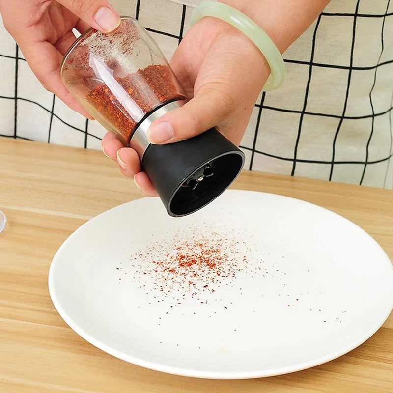 Glass Pepper Mill with Adjustable Grind