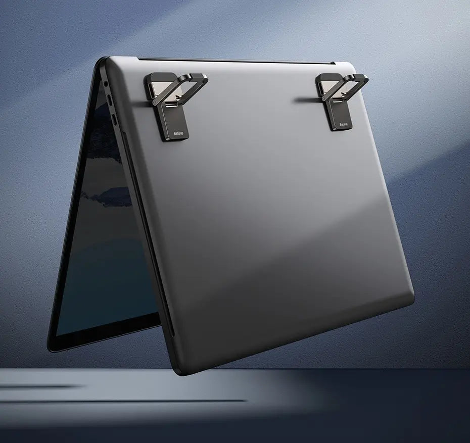 Hopfällbart justerbart laptopstativ med kylning och bärbar design