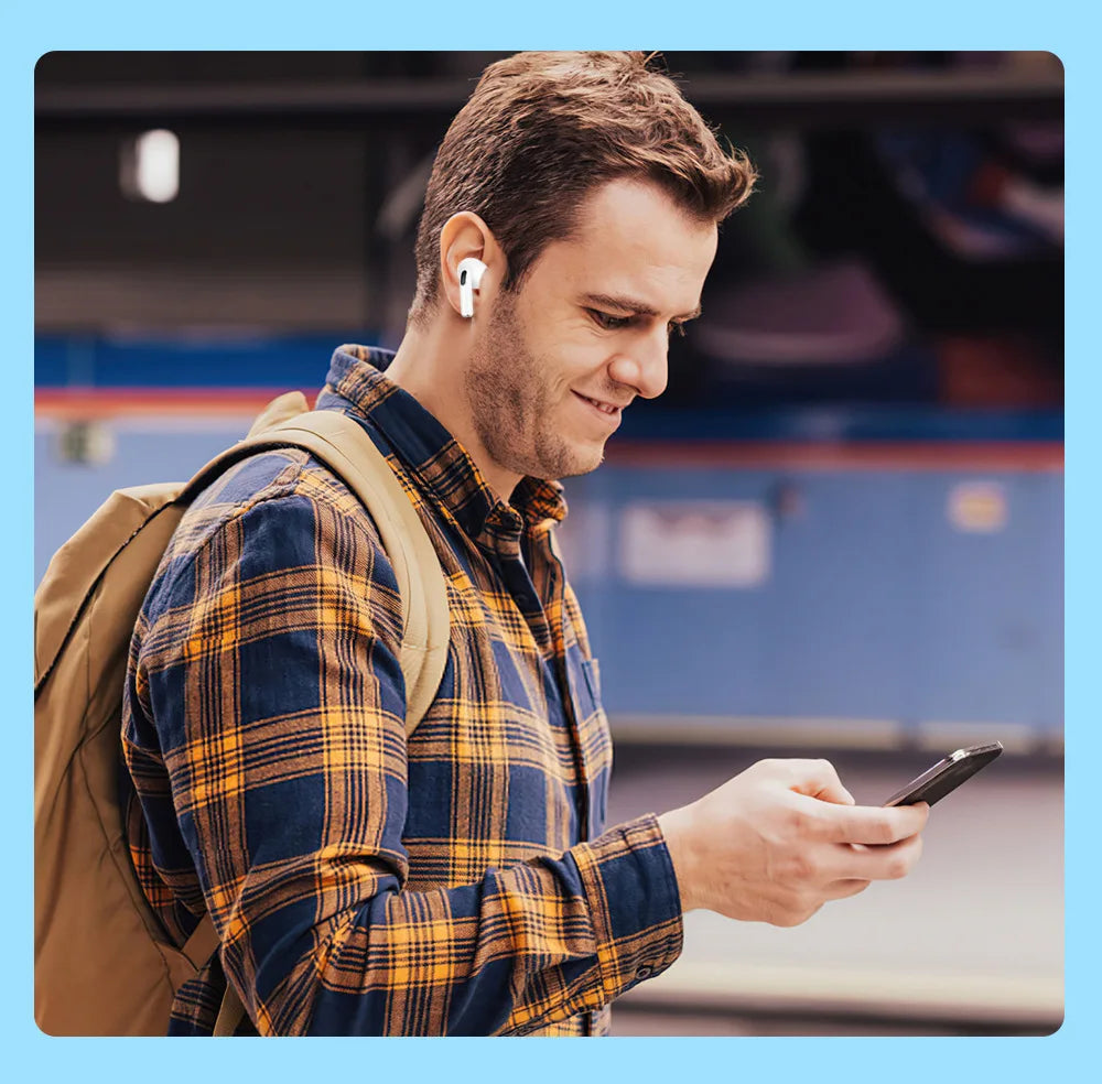 White True Wireless Bluetooth Earbuds