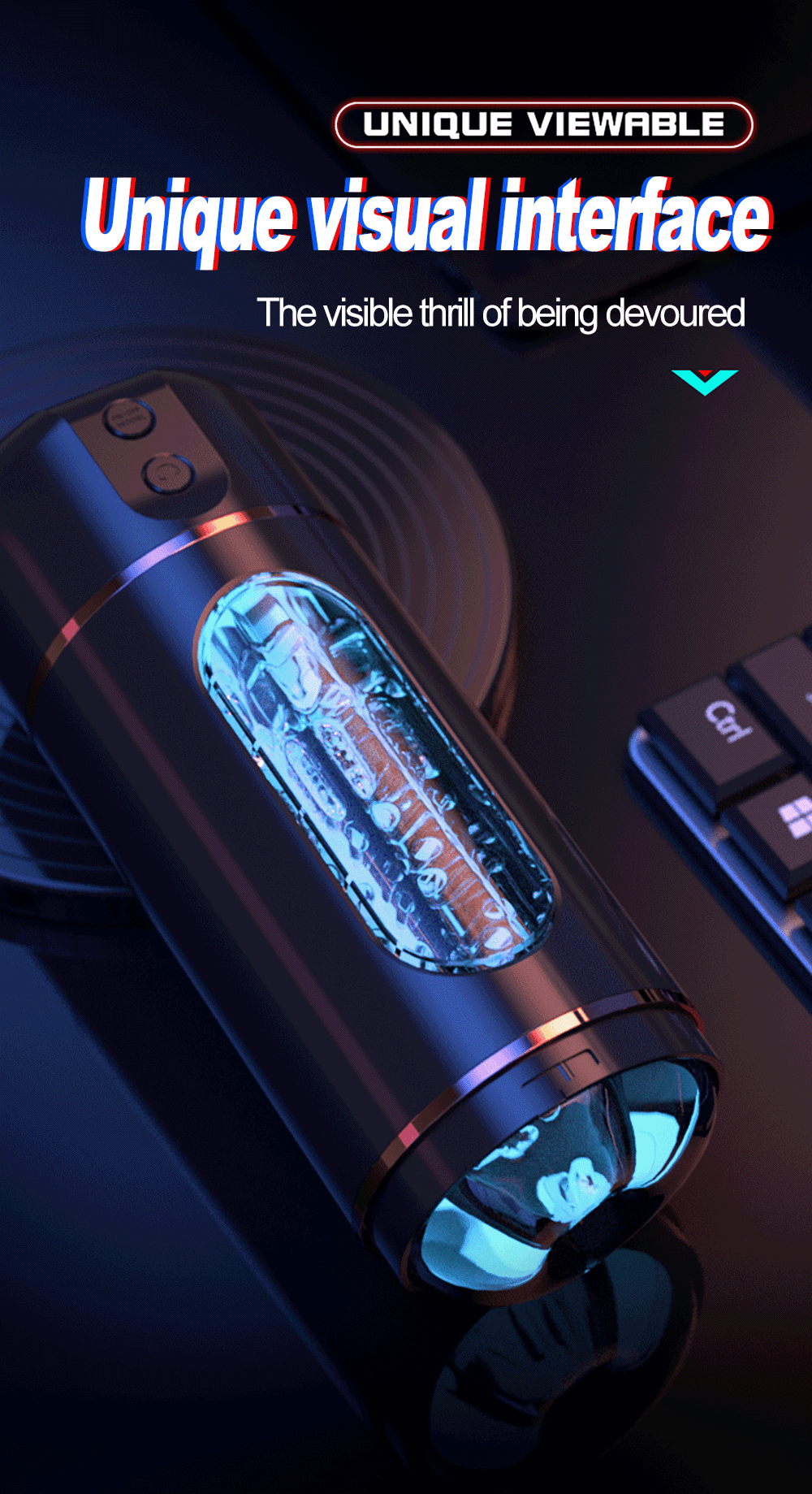 İtme ve Döndürme Modlarına Sahip Otomatik Erkek Mastürbatör Kupası