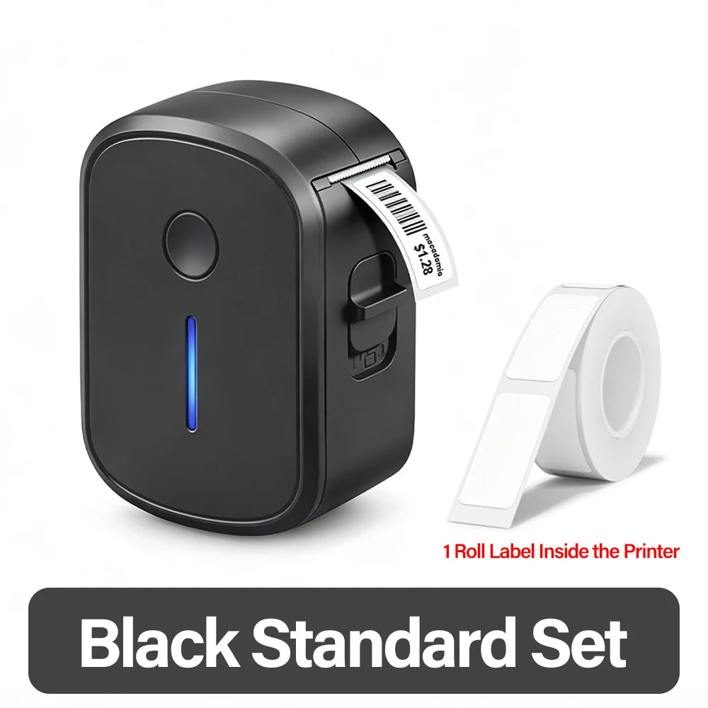 Prenosný mini tlačiareň štítkov Bluetooth bez atramentu samolepiace termálne štítky tlačiareň etikietka mini tlačiar