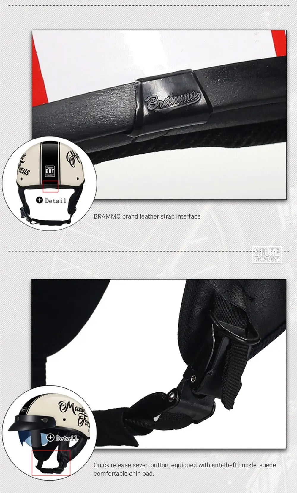 Retro Motorcycle Helmet DOT Certification Moto Helmet Men Women Half Helmet HD Lens Casco Four Seasons Riding Scooter Capacetes 