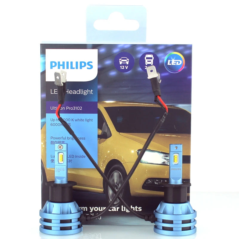 Philips LED H4 H3 H11 Ultinon Pro3102 12V/24V 6000K svijetli magla auto glavna svjetla LED lampice