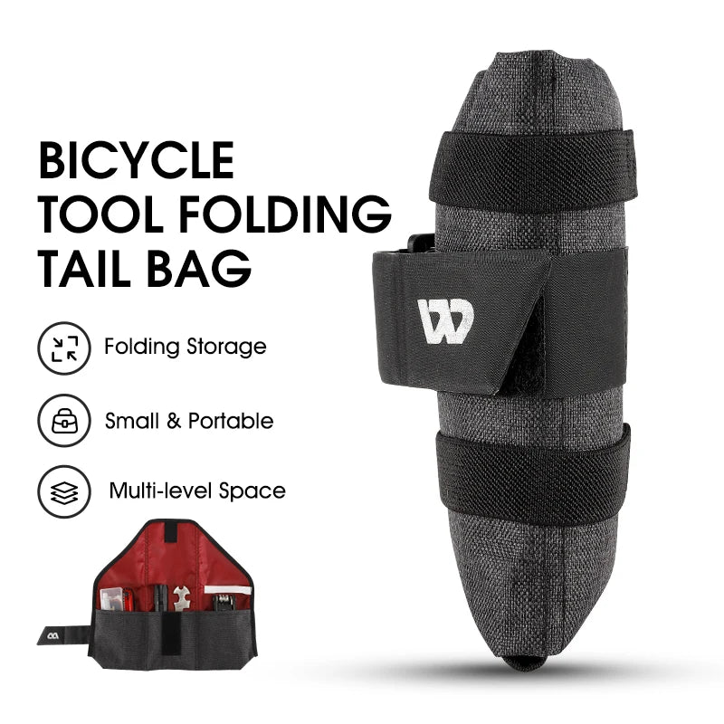 Foldable Bicycle Tool Bag for Saddle or Top Tube