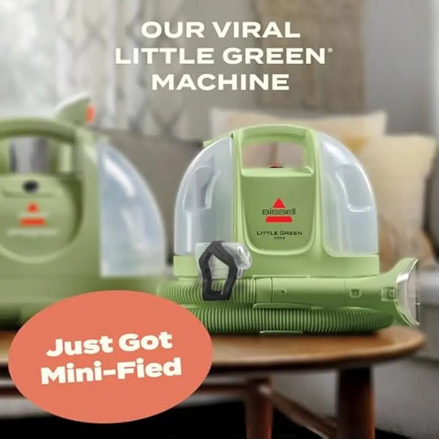 Mini Portable Carpet and Upholstery Deep Cleaner with Self-Cleaning Tool