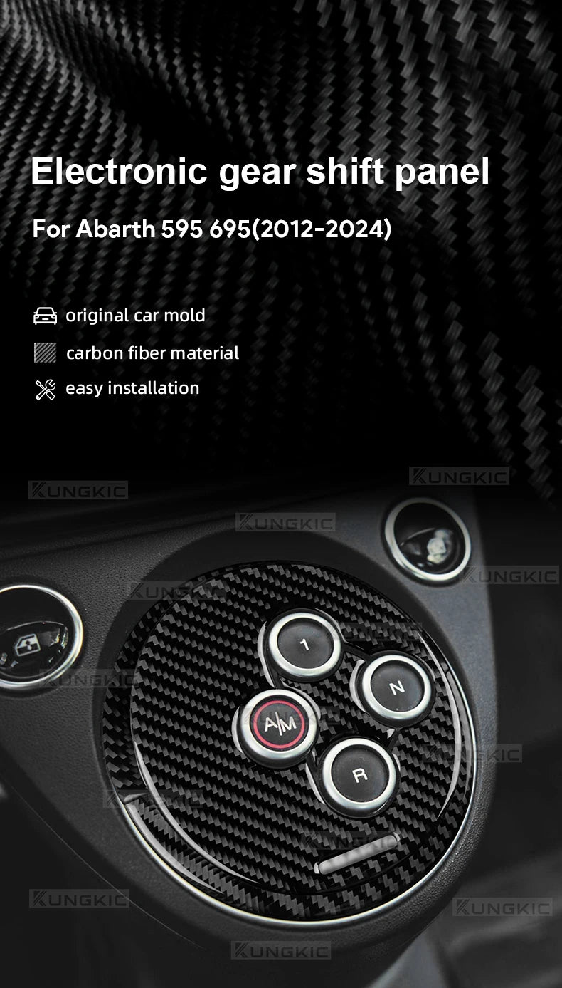 Abarth 595/695 Carbon Fiber Automatic Gear Shift Frame Trim