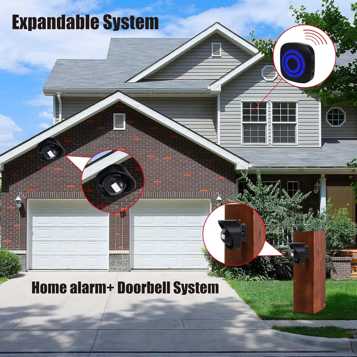 Wireless Outdoor Driveway Alarm - Expandable Kits