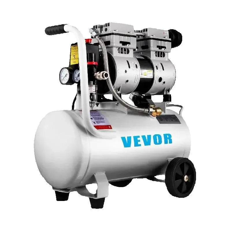 Bezolejový tichý vzduchový kompresor 750W 1HP 25L/60L pro domácnost a garáž