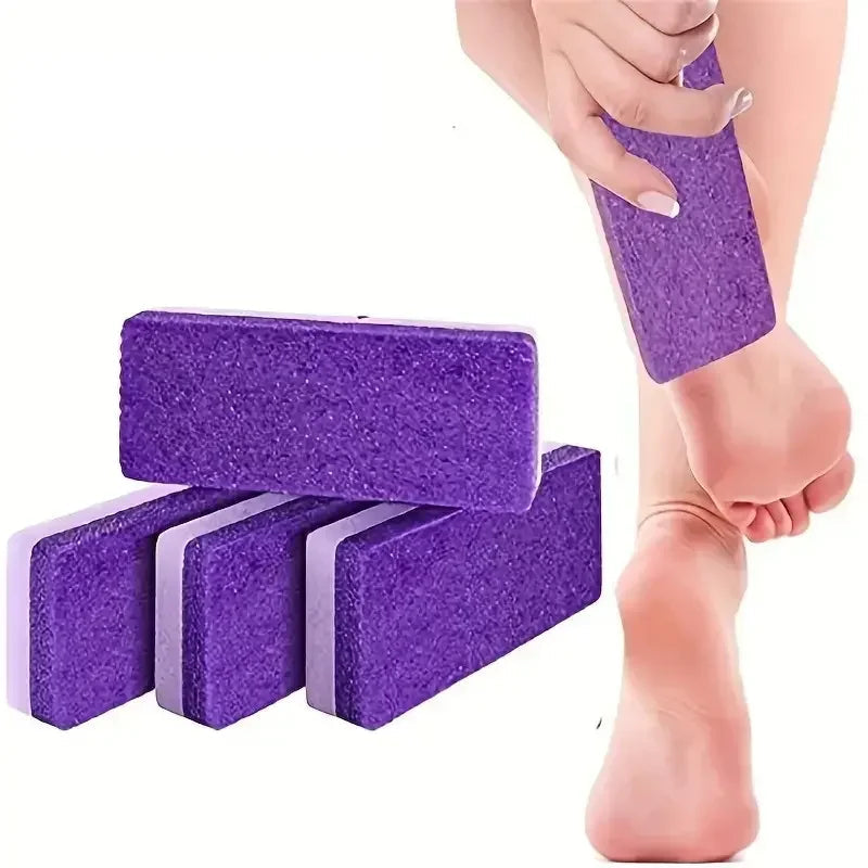 2PCS Foot Pumice Stone Foot File Callus Dead Skin Remover Foot Heel Scrubber Smooth Feet In Seconds Pedicure Exfoliator Tool 