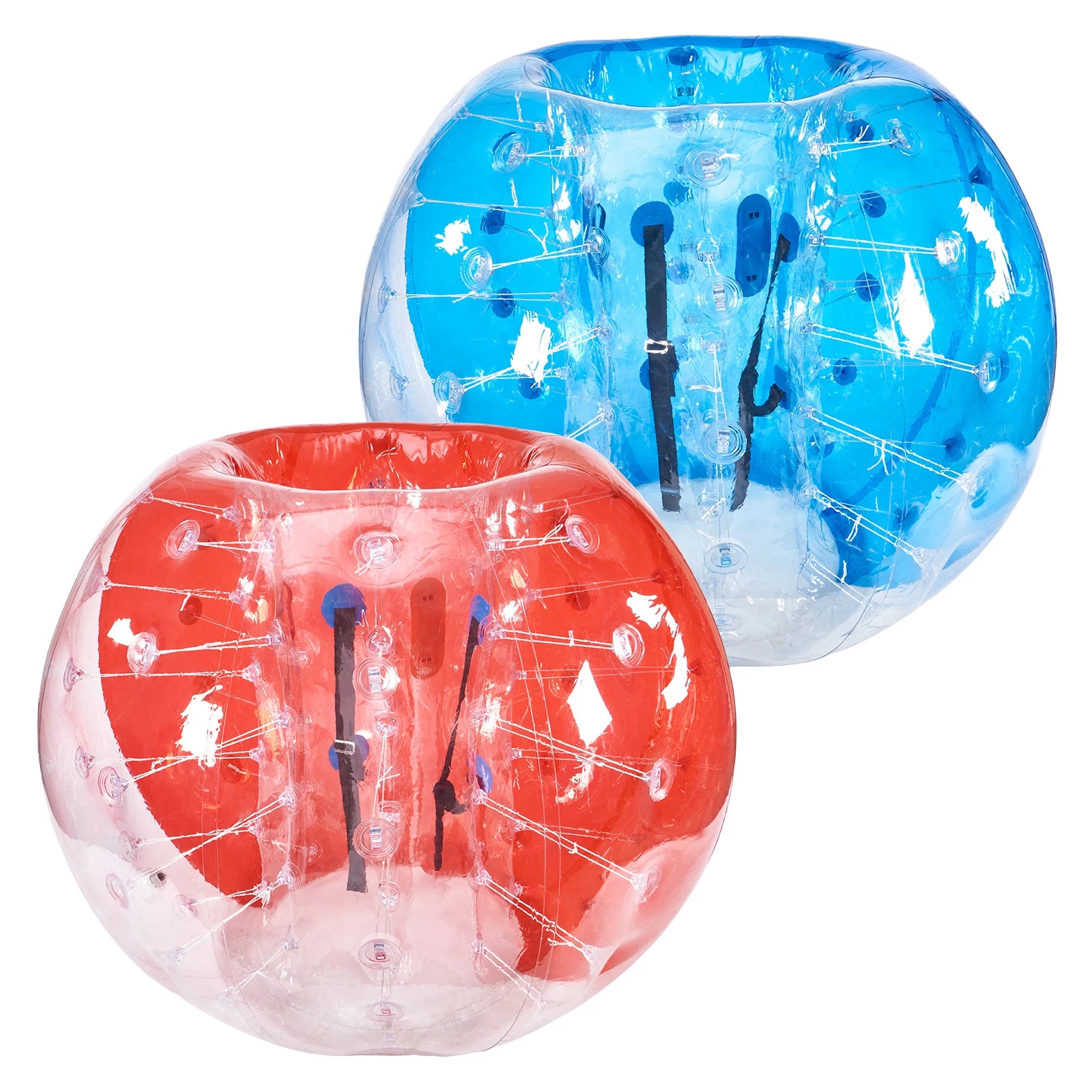 SucceBuy Set da 2 Palline Gonfiabili da 5FT/1.5M, Palline da Bumper Spesse per Calcio Bolle, 0.8 mm, Zorb Gonfiabili per Adulti o Bambini