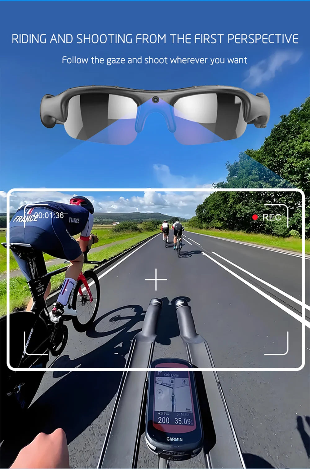 HD 1080P Glasses WIFI Camera Outdoor Bicycle Motorcycle Security Protection Sunglasses Video Camera Polarized Lens Sports Cam 