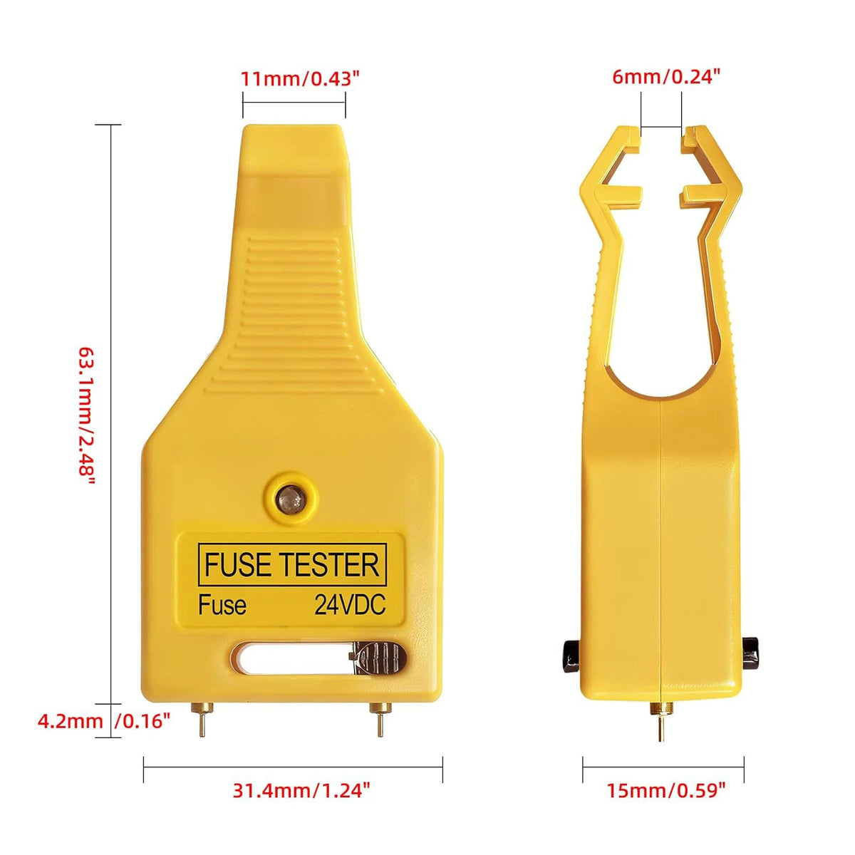 DC 24V Automotive Blade Fuses Tester and Puller Check for Circuit Breakers for Car ATR ATO/ATC ATM Reset Fuse Removal Tool