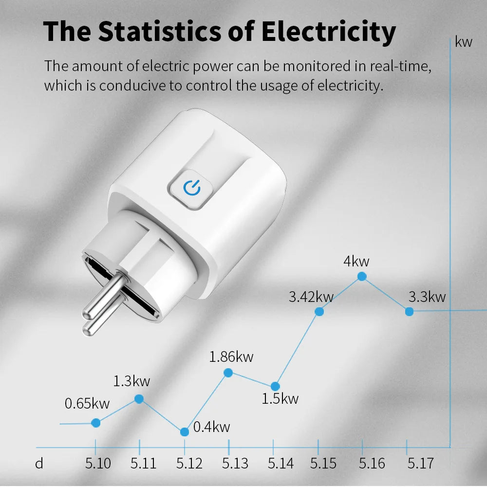 Wi-Fi Smart Socket - Monitoring and Standard Options