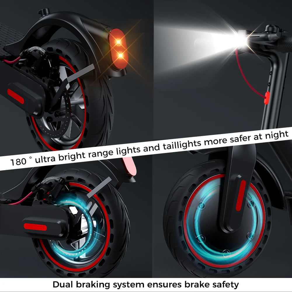 iScooter i9 Electric Scooter with 8.5 Inch Honeycomb Tires