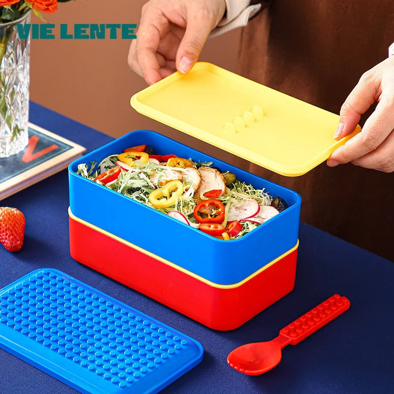 Building-Block Lunch Box or Separate Accessories