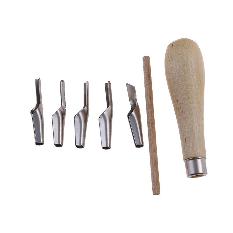 Wood-Handle Linocut & Stamp Carving Tool