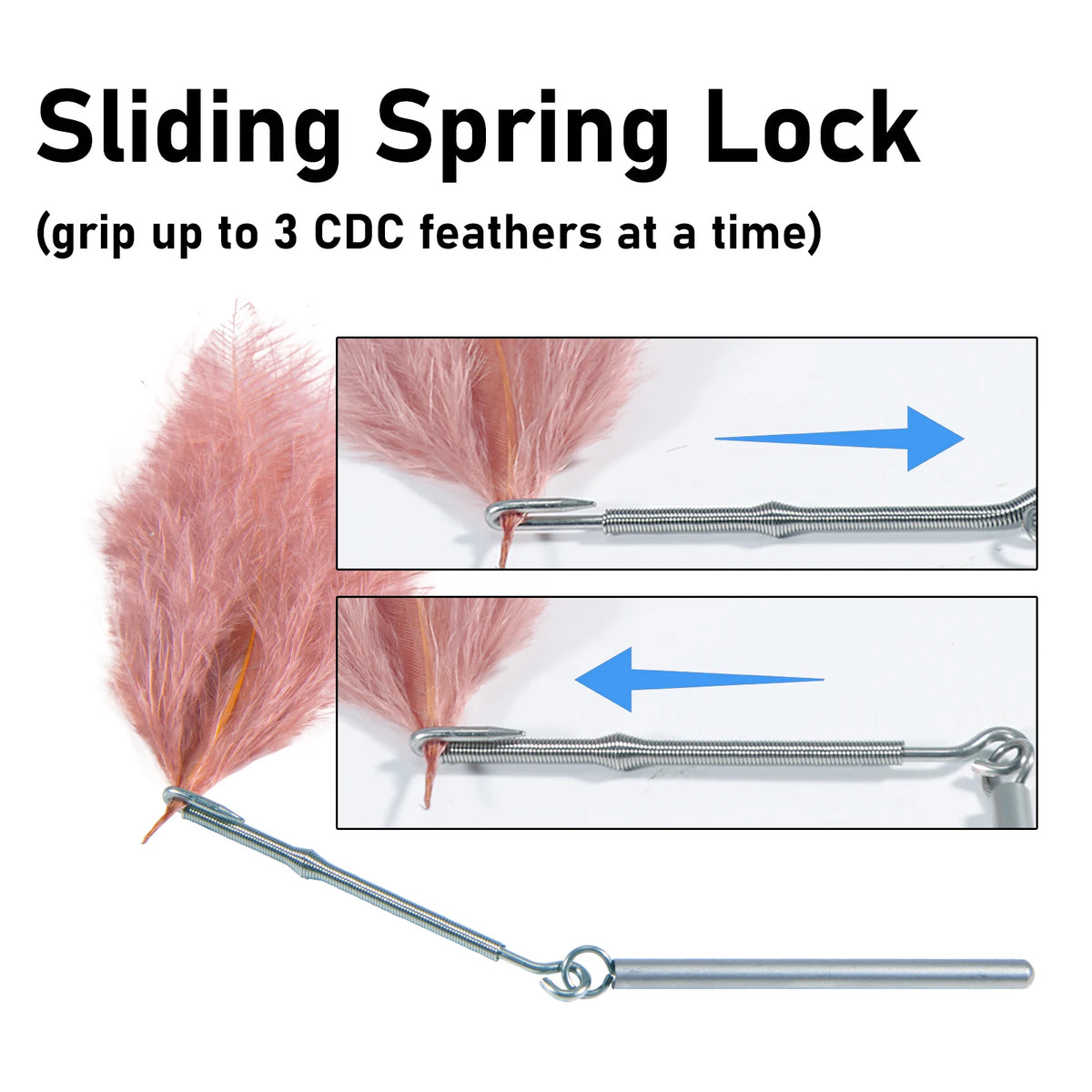Rotating Hackle Pliers for Fly Tying