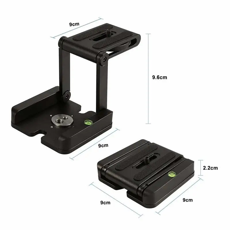 Folding Z-Type Camera Tilt Head, Material Options