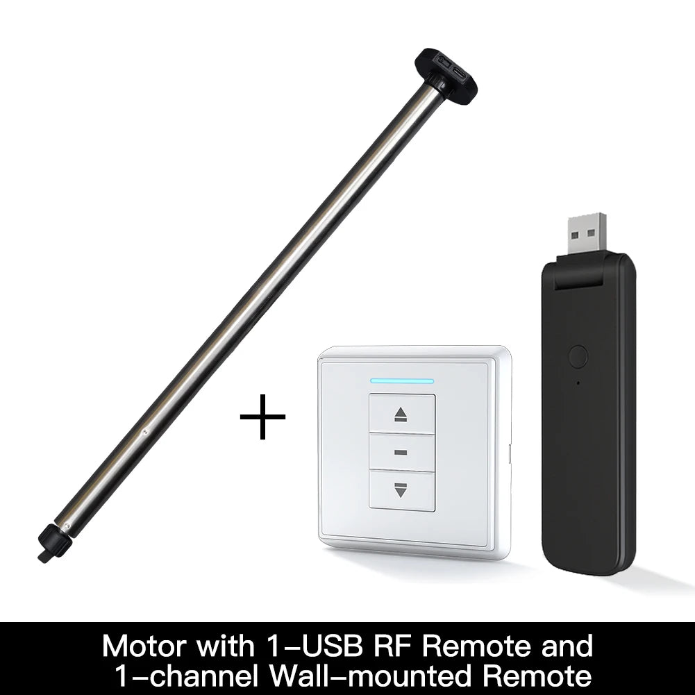 Moteur de store enrouleur rechargeable AM15 - Options de tube