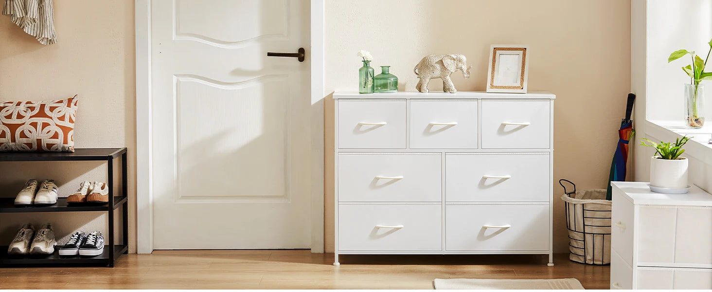Commode en tissu avec 5/7/10 tiroirs, unité de rangement pour chambre