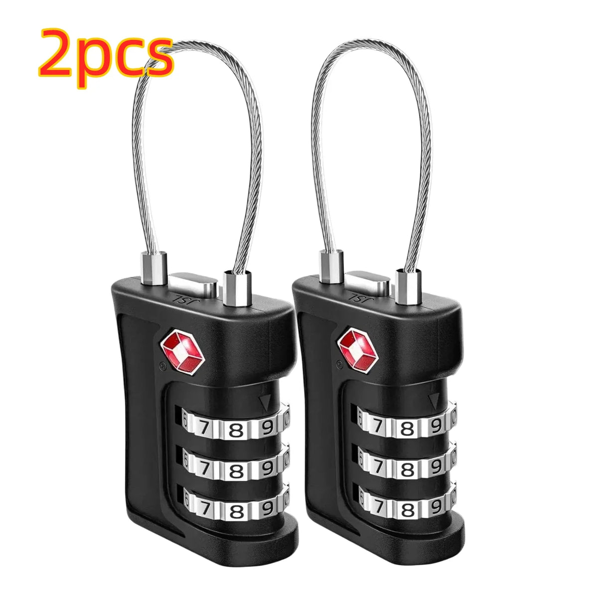 Three-Digit Travel Combination Locks - Packs