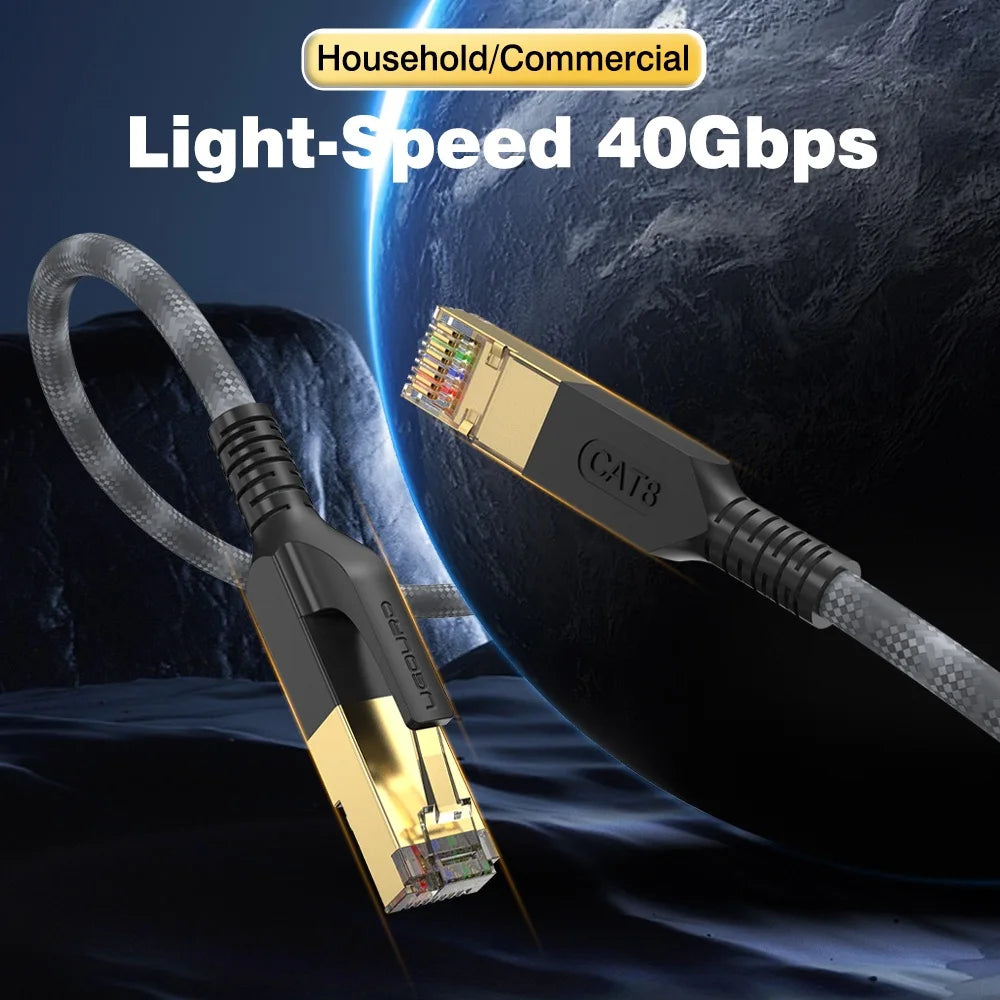 Oklopljeni pleteni omrežni kabel Cat8