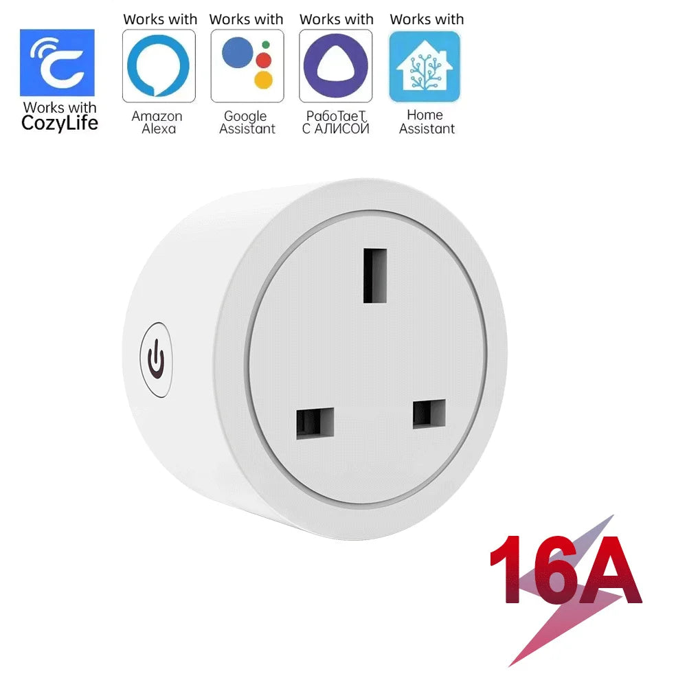 UK Wi-Fi Smart Plug, Tuya or Cozylife Options