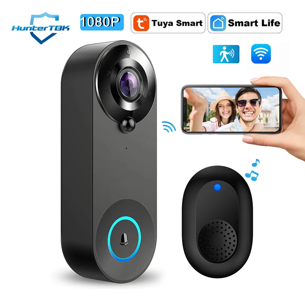 1080p Tuya Video Doorbell with WiFi Options