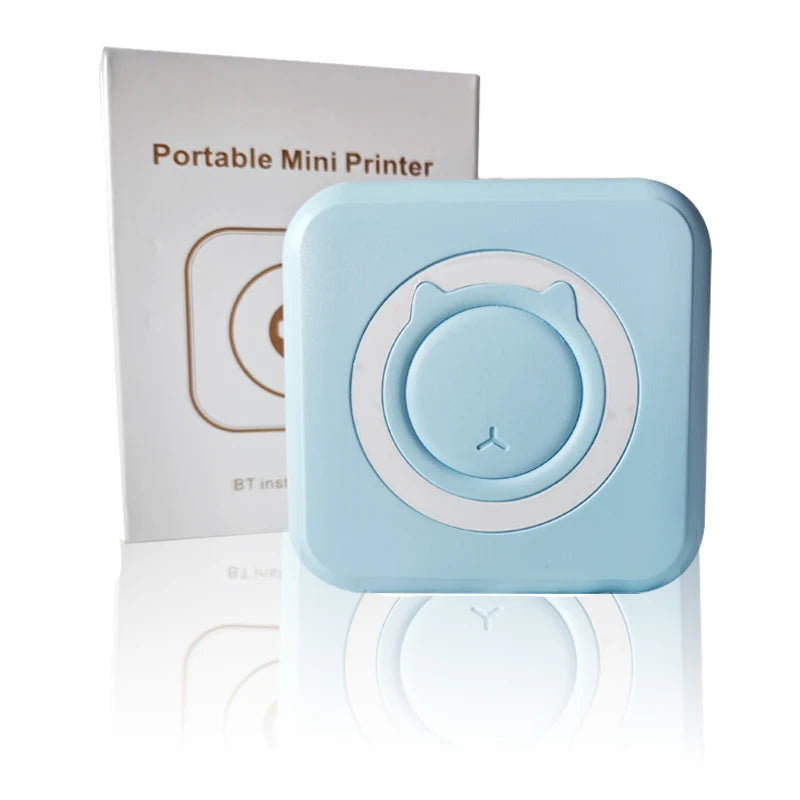 Portable Mini Thermal Printer Wirelessly BT 203dpi Photo Label Memo Wrong Question Printing With USB Cable Imprimante Portable 