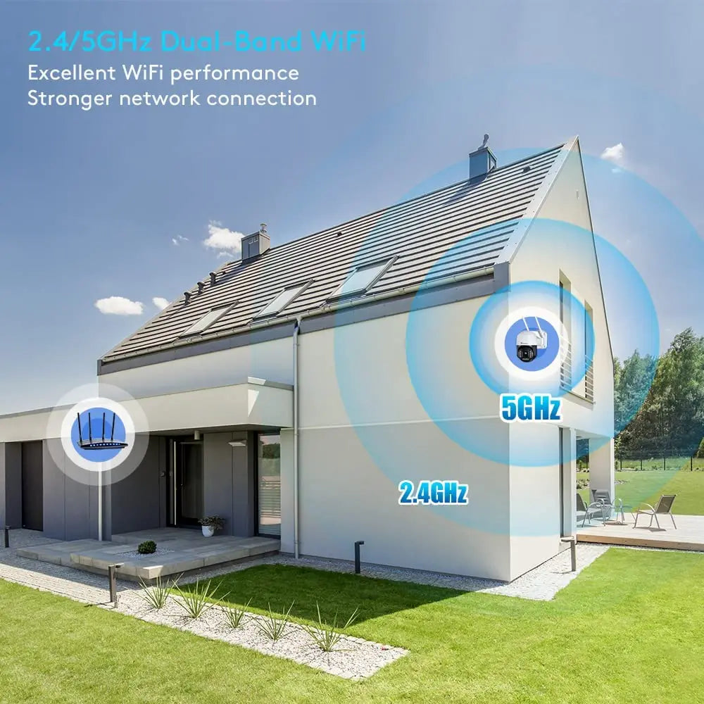 4K 8MP Outdoor Security Camera with Smart Tracking