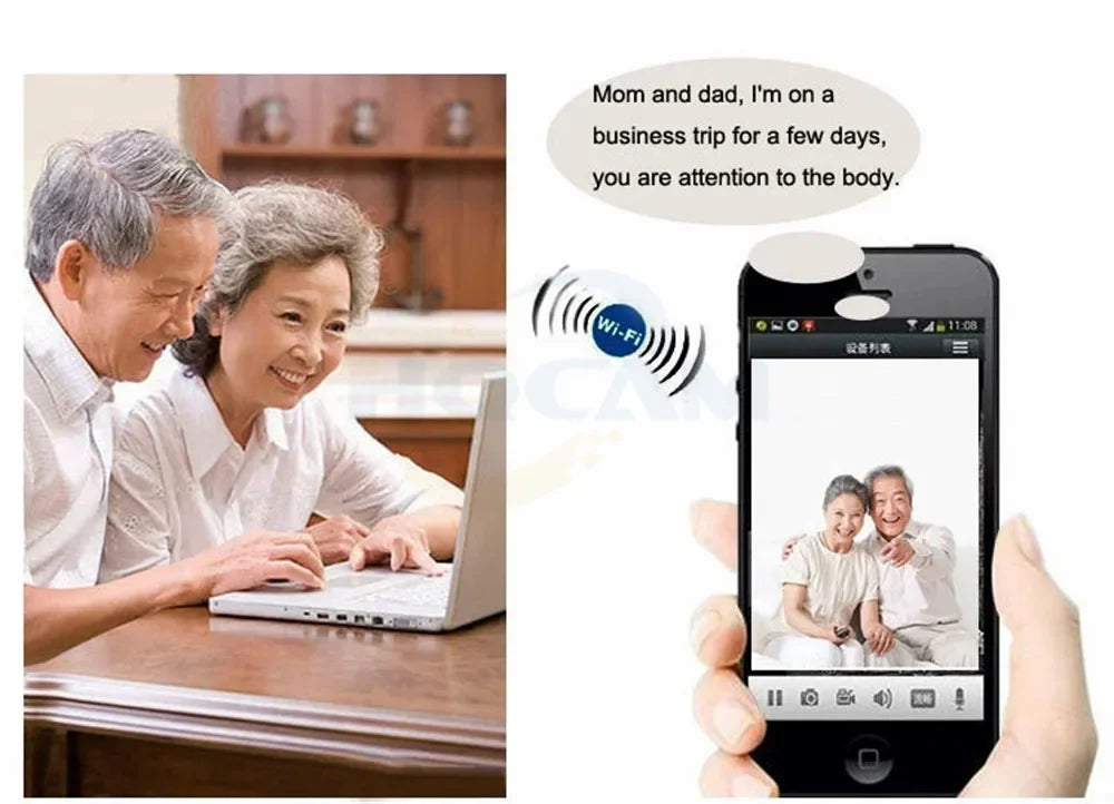 5MP 1080P Mini WiFi IP Security Camera with Audio and Micro SD Slot